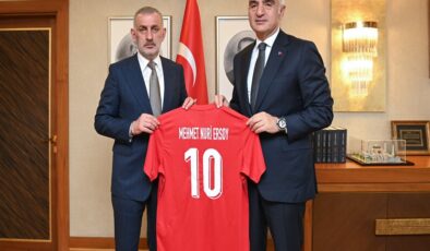 Bakan Ersoy ve TFF Başkanı Hacıosmanoğlu’ndan “Dünya Kupası” Zirvesi