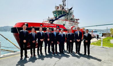 Belçika Heyetinden KURTARMA-9 Römorkörüne Teknik Gezi