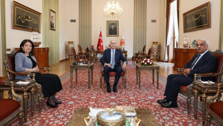 TBMM Başkanı Kurtulmuş DEM Parti İmralı Heyeti Üyelerini Kabul Etti
