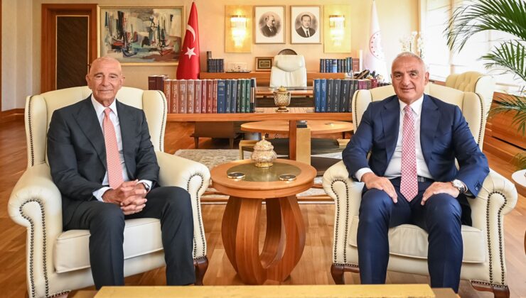 Kültür Ve Turizm Bakanı Ersoy ABD Büyükelçisi Barrack İle Bir Araya Geldi